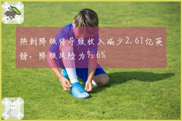 热刺降级将导致收入减少2.61亿英镑，降级风险为7.6%