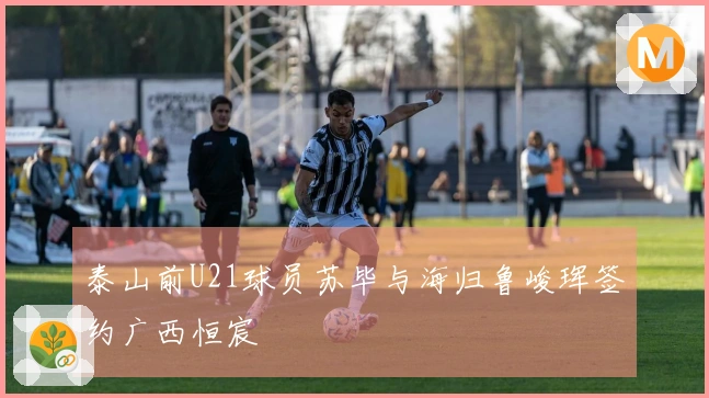泰山前U21球员苏毕与海归鲁峻珲签约广西恒宸